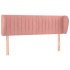 Cabecero de terciopelo rosa 147x23x78/88