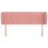 Cabecero de terciopelo rosa 147x23x78/88