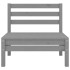 Conjunto de muebles de jardín 3 piezas madera maciza pino