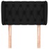 Cabecero de tela negro 83x23x78/88