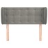Cabecero de terciopelo gris claro 103x23x78/88