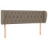Cabecero de tela gris taupe 147x23x78/88