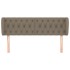Cabecero de tela gris taupe 147x23x78/88