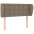 Cabecero de tela gris taupe 93x23x78/88