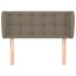 Cabecero de tela gris taupe 93x23x78/88