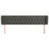 Cabecero de terciopelo gris oscuro 203x23x78/88
