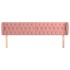 Cabecero de terciopelo rosa 183x23x78/88