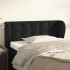 Cabecero de terciopelo negro 103x23x78/88