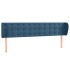 Cabecero de terciopelo azul oscuro 203x23x78/88