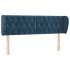 Cabecero de terciopelo azul oscuro 147x23x78/88