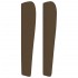 Cabecero con orejas de tela gris claro 103x23x118/128