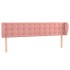 Cabecero de terciopelo rosa 183x23x78/88