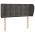 Cabecero de terciopelo gris oscuro 93x23x78/88