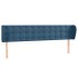 Cabecero de terciopelo azul oscuro 163x23x78/88