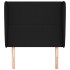 Cabecero con orejas de tela negro 93x23x118/128