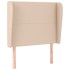 Cabecero con orejas cuero sintético capuchino 93x23x118/128