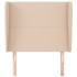 Cabecero con orejas cuero sintético capuchino 93x23x118/128