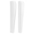 Cabecero con orejas de cuero sintético blanco 83x23x118/128