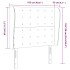 Cabecero con orejas de cuero sintético blanco 103x23x118/128