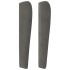 Cabecero con orejas de terciopelo gris oscuro 93x23x118/128