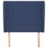 Cabecero con orejas de tela azul 103x23x118/128