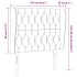 Cabecero con orejas de tela gris claro 103x23x118/128