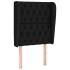 Cabecero con orejas de tela negro 83x23x118/128