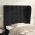 Cabecero con orejas de terciopelo negro 83x23x118/128