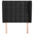 Cabecero con orejas de terciopelo negro 83x23x118/128