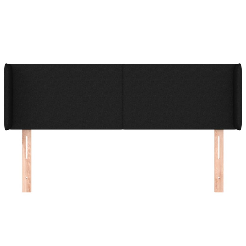 Cabecero de tela negro 147x16x78/88