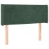 Cabecero de terciopelo verde oscuro 93x16x78/88