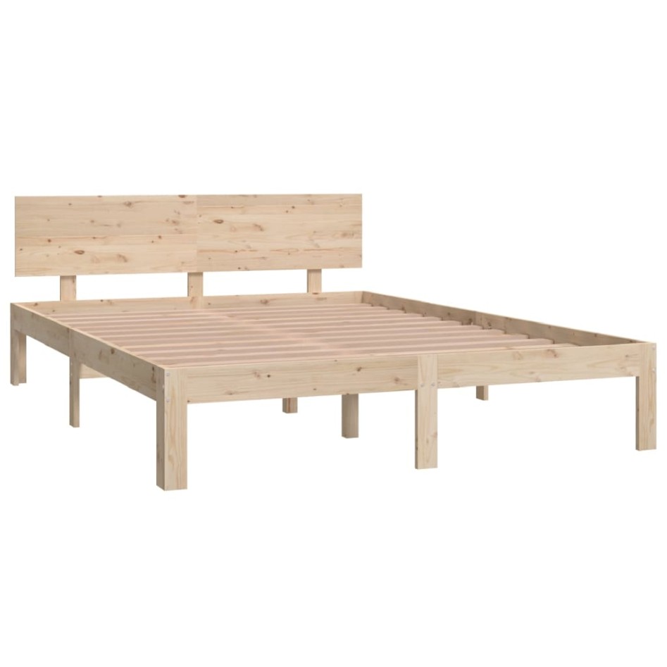 Estructura de cama madera maciza de pino 140x200