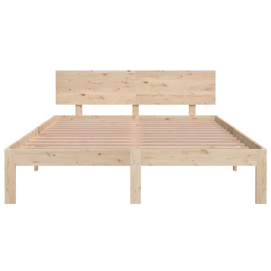 Estructura de cama madera maciza de pino 140x200