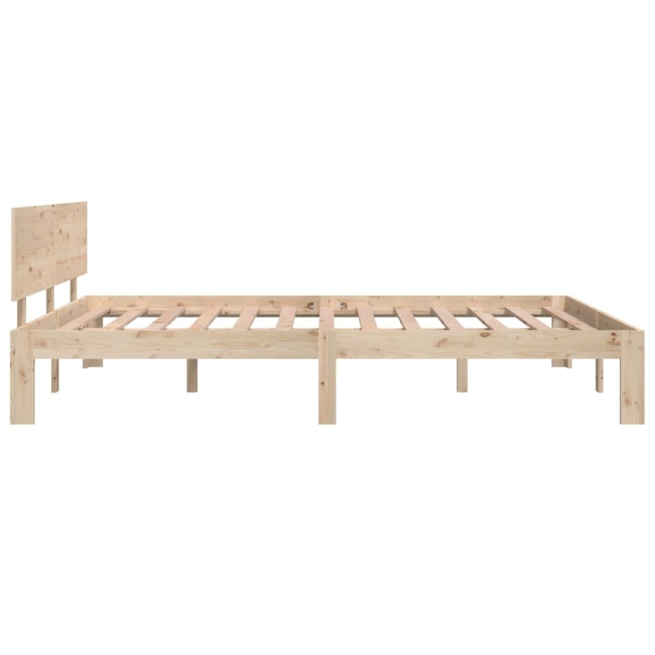 Estructura de cama madera maciza de pino 140x200