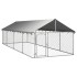 Perrera de exterior con tejado 600x200x150