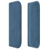 Cabecero de terciopelo azul oscuro 163x16x78/88