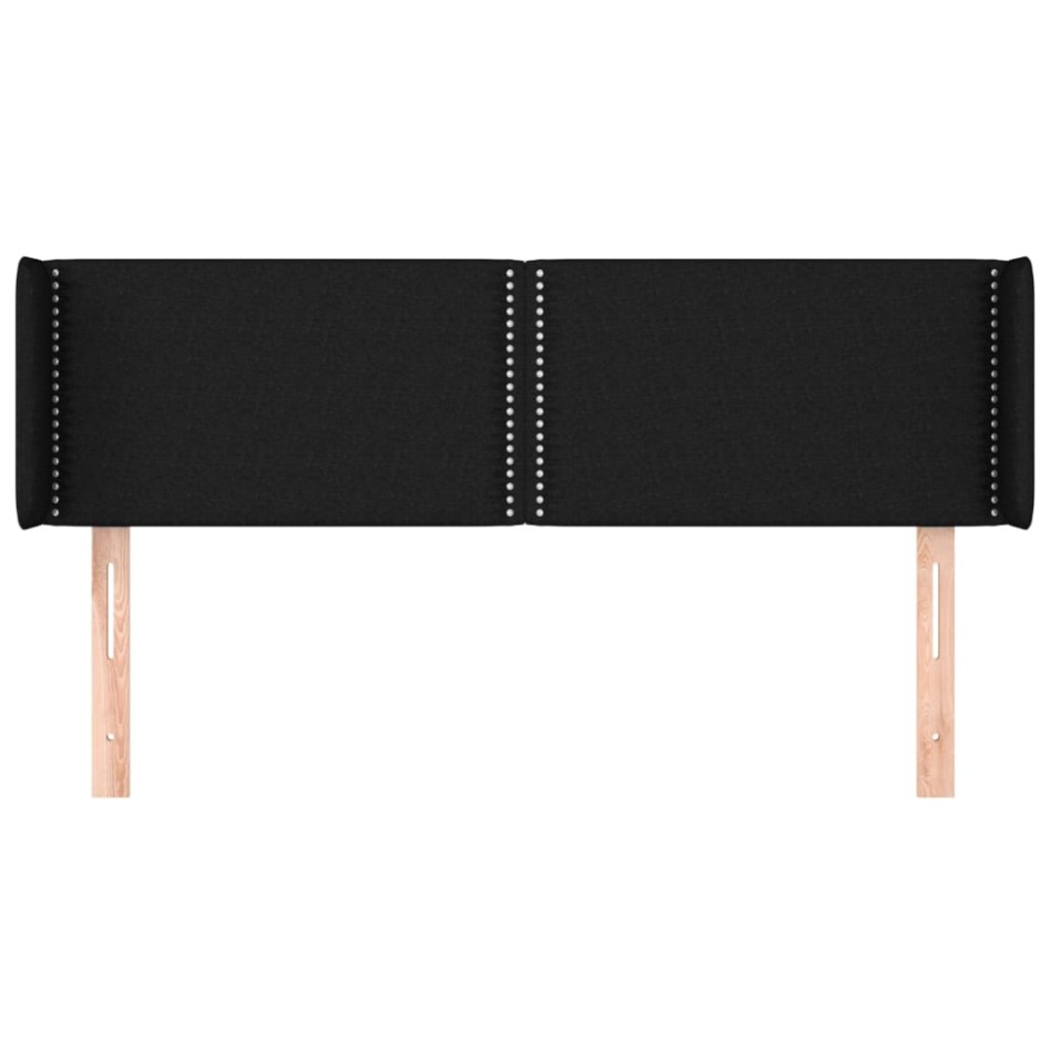 Cabecero de tela negro 147x16x78/88