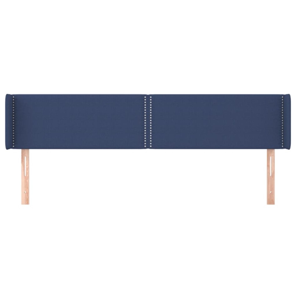 Cabecero de tela azul 203x16x78/88