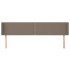 Cabecero de tela gris taupe 203x16x78/88