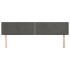 Cabecero de terciopelo gris oscuro 183x16x78/88