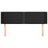 Cabecero de cuero sintético negro 147x16x78/88
