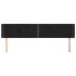 Cabecero de terciopelo negro 203x16x78/88