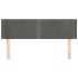 Cabecero de terciopelo gris oscuro 147x16x78/88