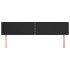 Cabecero de cuero sintético negro 183x16x78/88