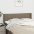 Cabecero de tela gris taupe 147x16x78/88