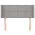 Cabecero de tela gris claro 103x16x78/88