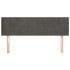 Cabecero de terciopelo gris oscuro 147x16x78/88