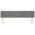 Cabecero de terciopelo gris claro 163x16x78/88