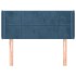 Cabecero de terciopelo azul oscuro 93x16x78/88