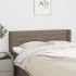 Cabecero de tela gris taupe 147x16x78/88
